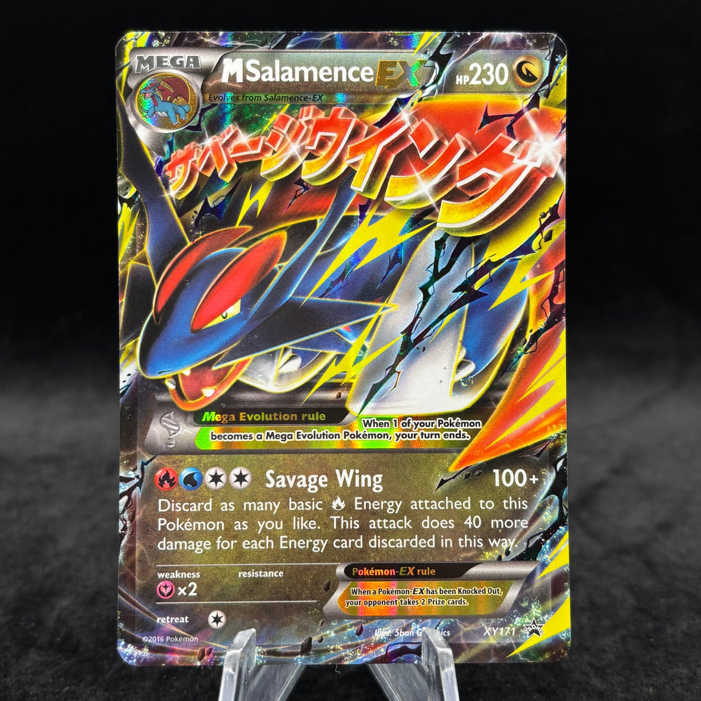 M Salamence EX - XY171 - XY PR *Heavy Play* Single Card