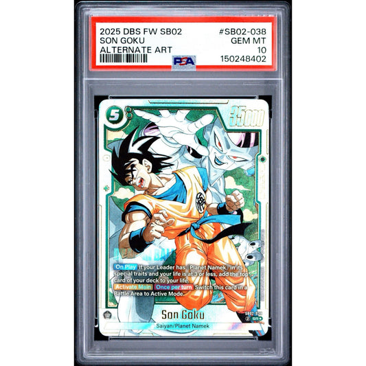 PSA 10 2025 FUSION WORLD MANGA BOOSTER 02 | ALTERNATE ART SON GOKU SB02-038