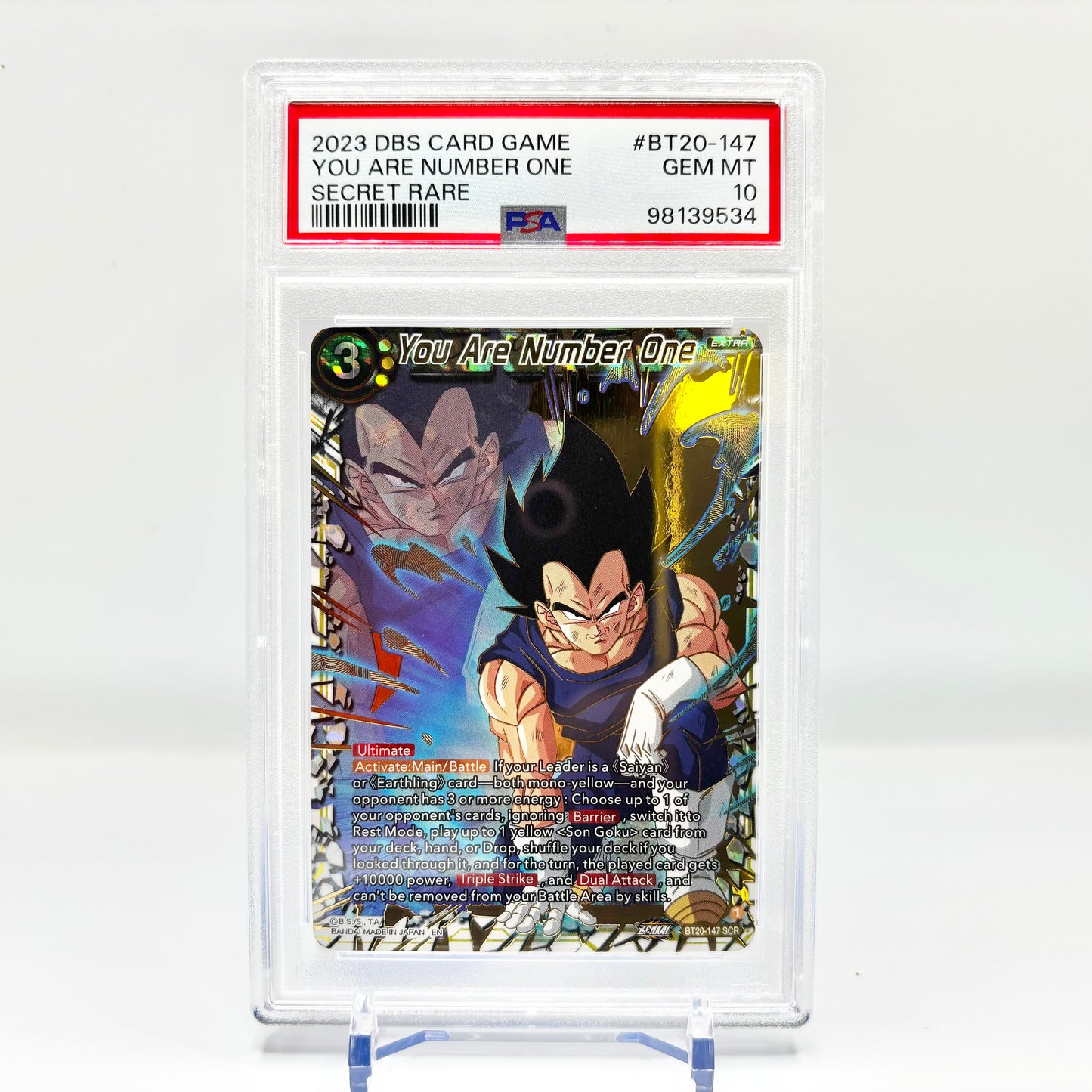 PSA 10 Dragon Ball You Are Number One SCR BT20-147