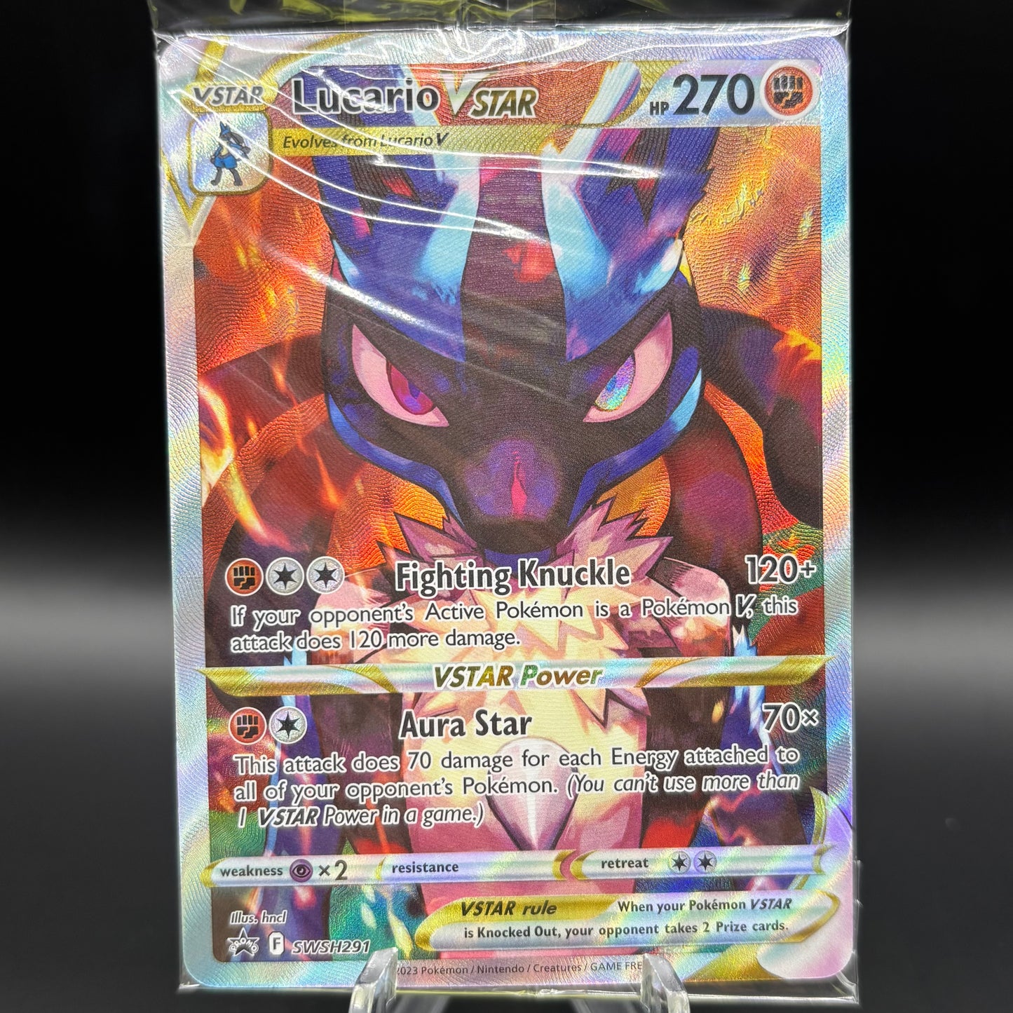 Lucario VSTAR - SWSH291 - SWSH: Sword & Shield *Sealed PR* Single Card