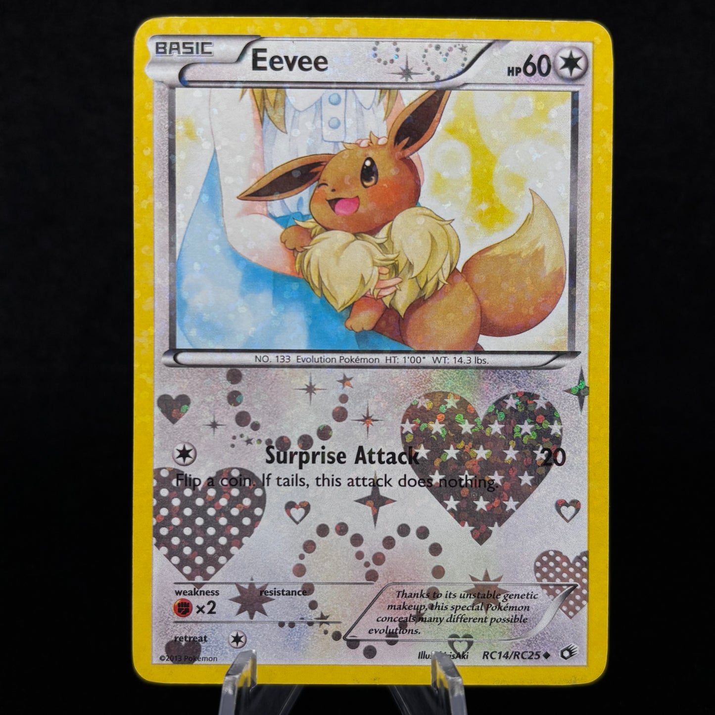 Eevee - Legendary Treasures: Radiant Collection *Moderate Play* Single Card