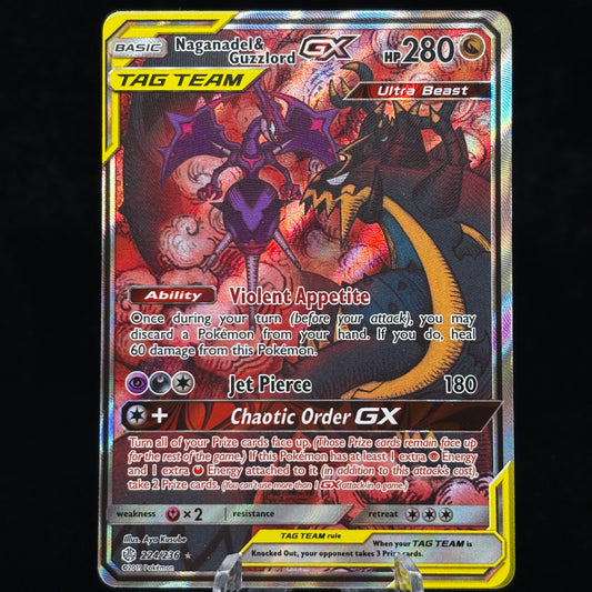 Naganadel & Guzzlord GX (Alternate Full Art) - SM - Cosmic Eclipse Single Card