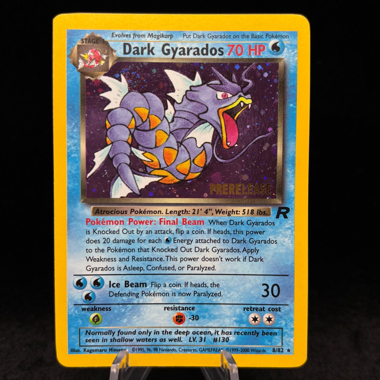 Dark Gyarados (Prerelease) - WoTC PR *Light Play* Single Card