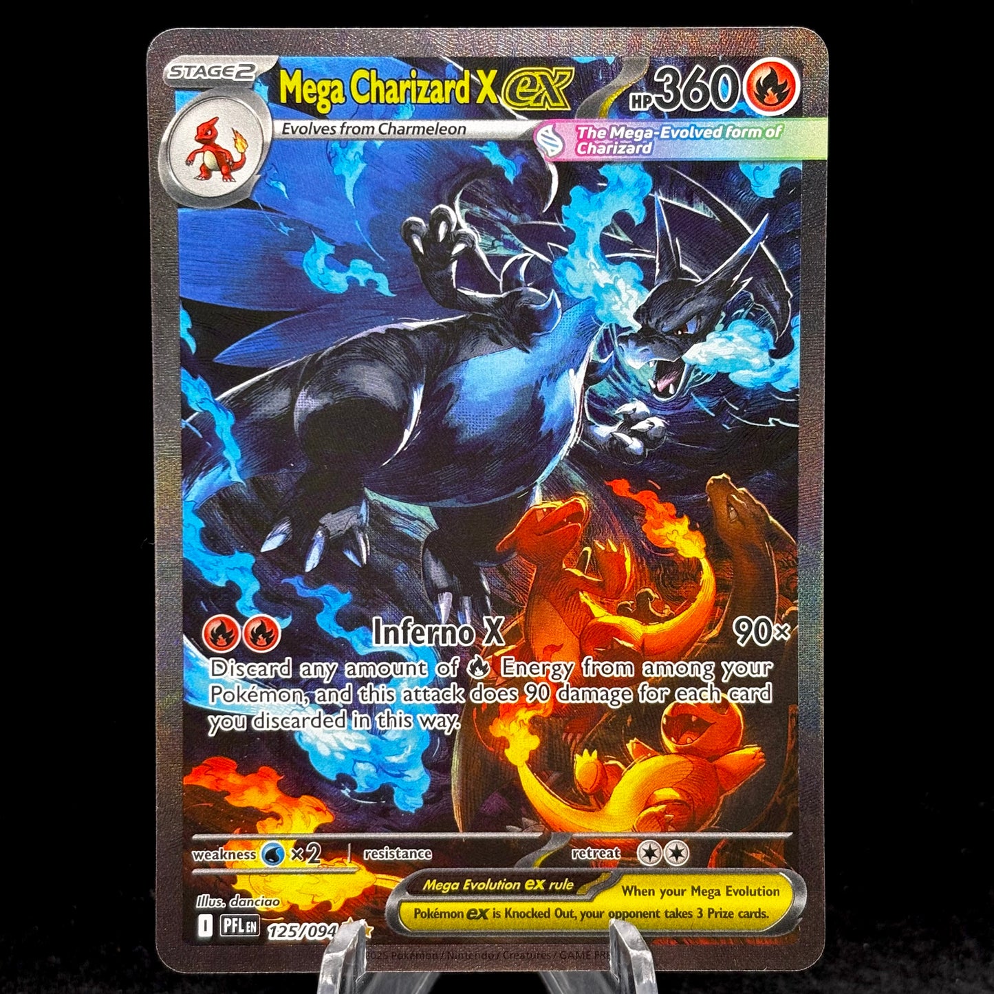 Mega Charizard X ex - 125/094 - ME02: Phantasmal Flames Single Card