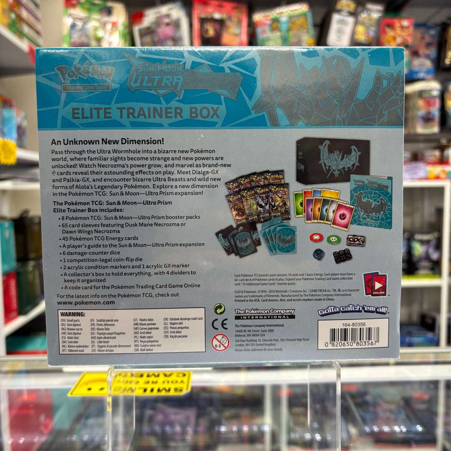 Pokemon Sun & Moon - Ultra Prism Elite Trainer Box  [w/ Plastic Protector]