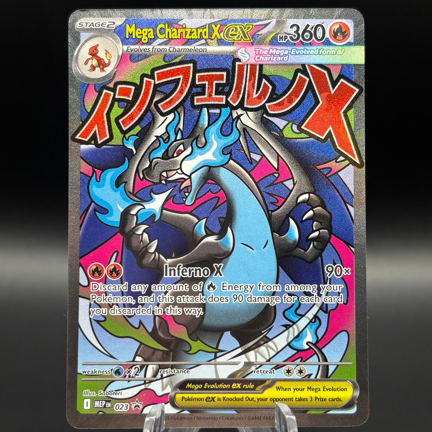 Mega Charizard X ex - 023 Single Card