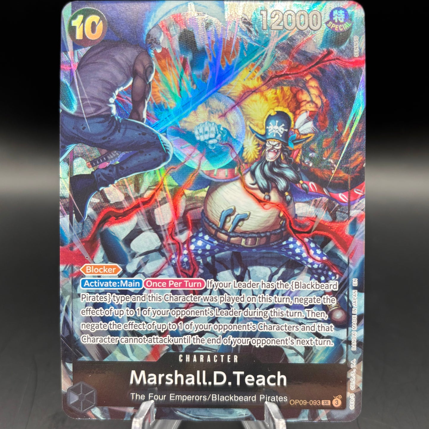 Marshall.D.Teach (093) (English Version 2nd Anniversary Set) - One Piece Pr Single Card