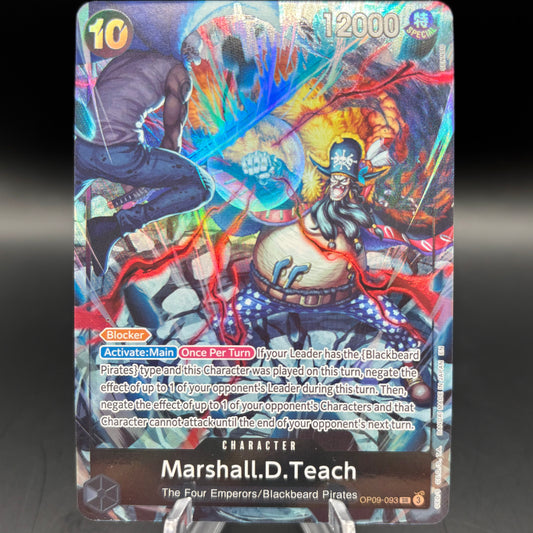Marshall.D.Teach (093) (English Version 2nd Anniversary Set) - One Piece Pr Single Card