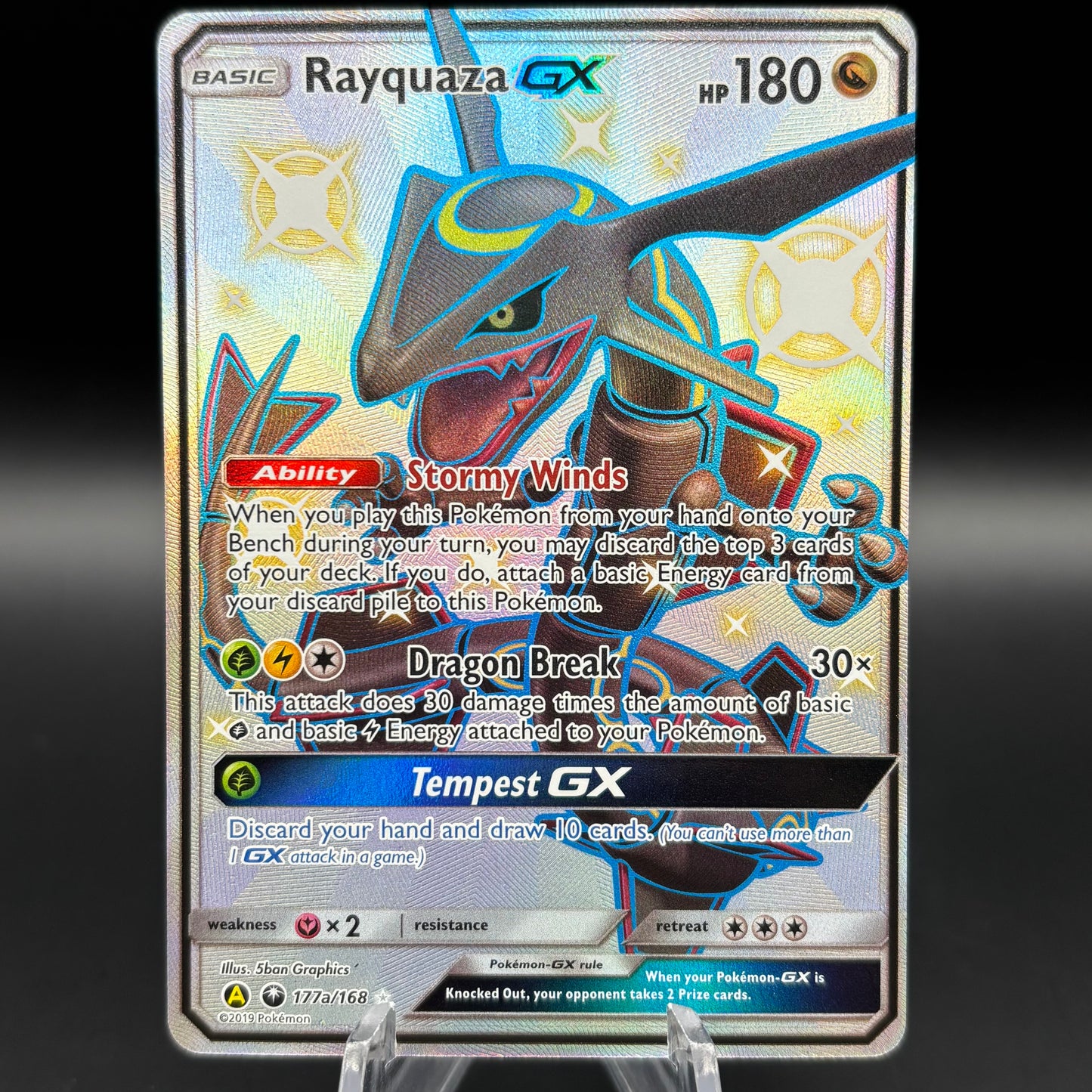 Rayquaza GX - 177a/168 - Alternate Art PR Single Card