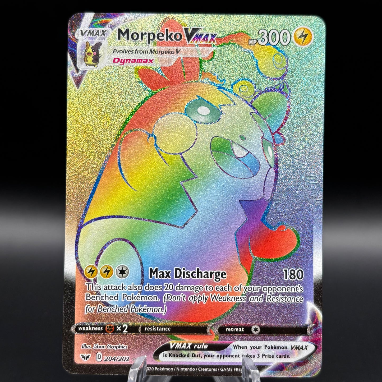 Morpeko VMAX (Secret) - SWSH01: Sword & Shield Base Set Single Card