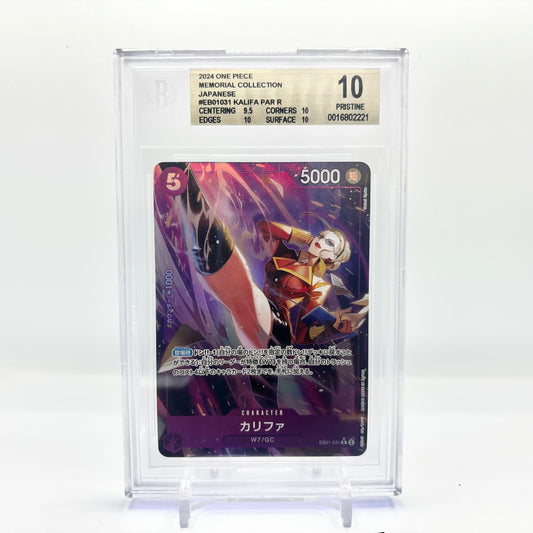 Beckett 10 Pristine 2024 One Piece Japanese Kalifa EB01-031 Alt Art