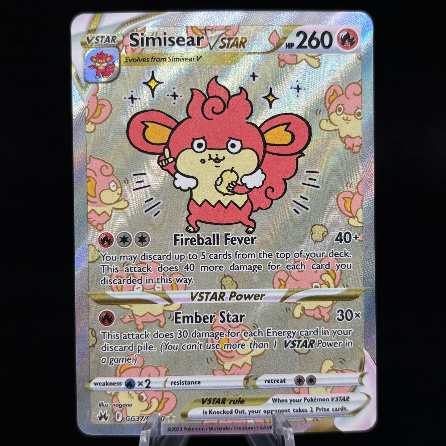 Simisear VSTAR - SWSH: Crown Zenith: Galarian Gallery Single Card