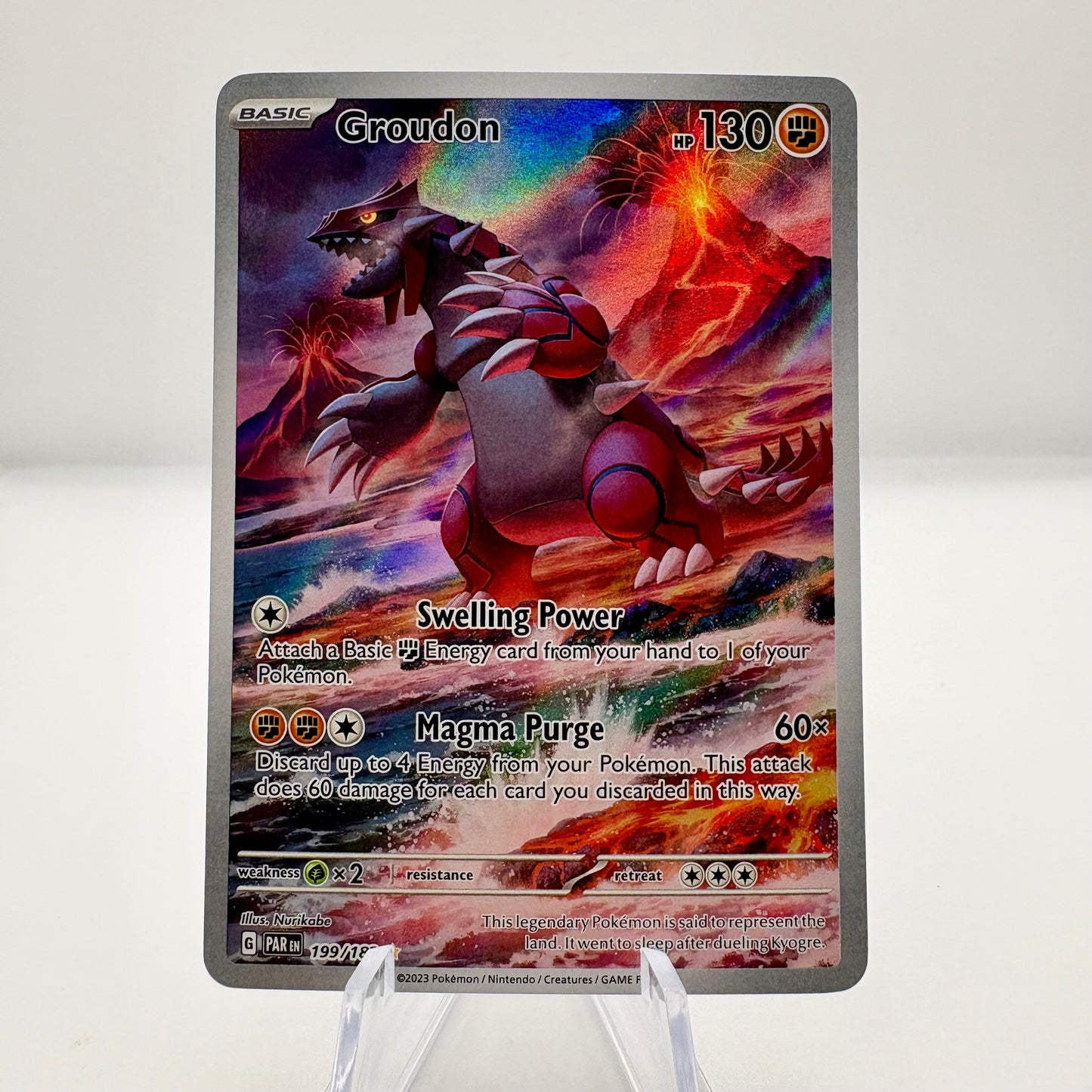 Groudon - 199/182 - SV04: Paradox Rift single card