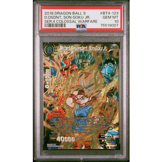 PSA 10 2018 Dragon Ball Distant Descendant Son Goku Jr. BT4-123