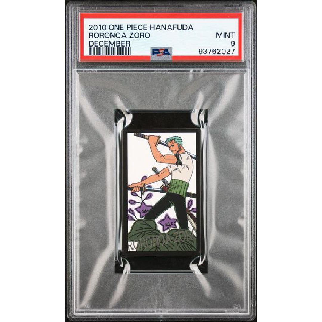 PSA 9 2010 One Piece Hanafuda Roronoa Zoro December