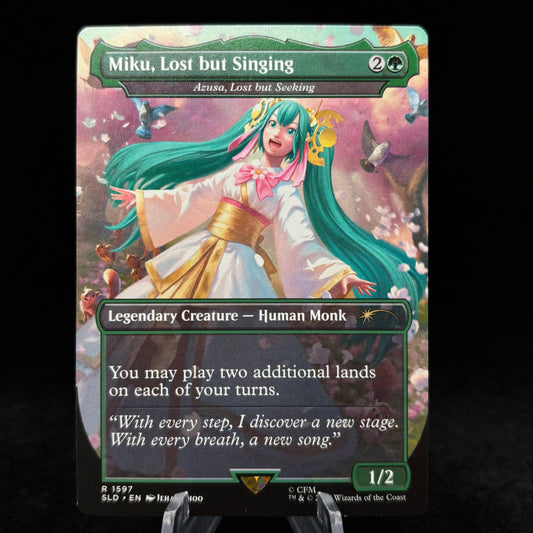 Miku, Lost but Singing - Azusa, Lost but Seeking - Secret Lair Drop Series Single Card
