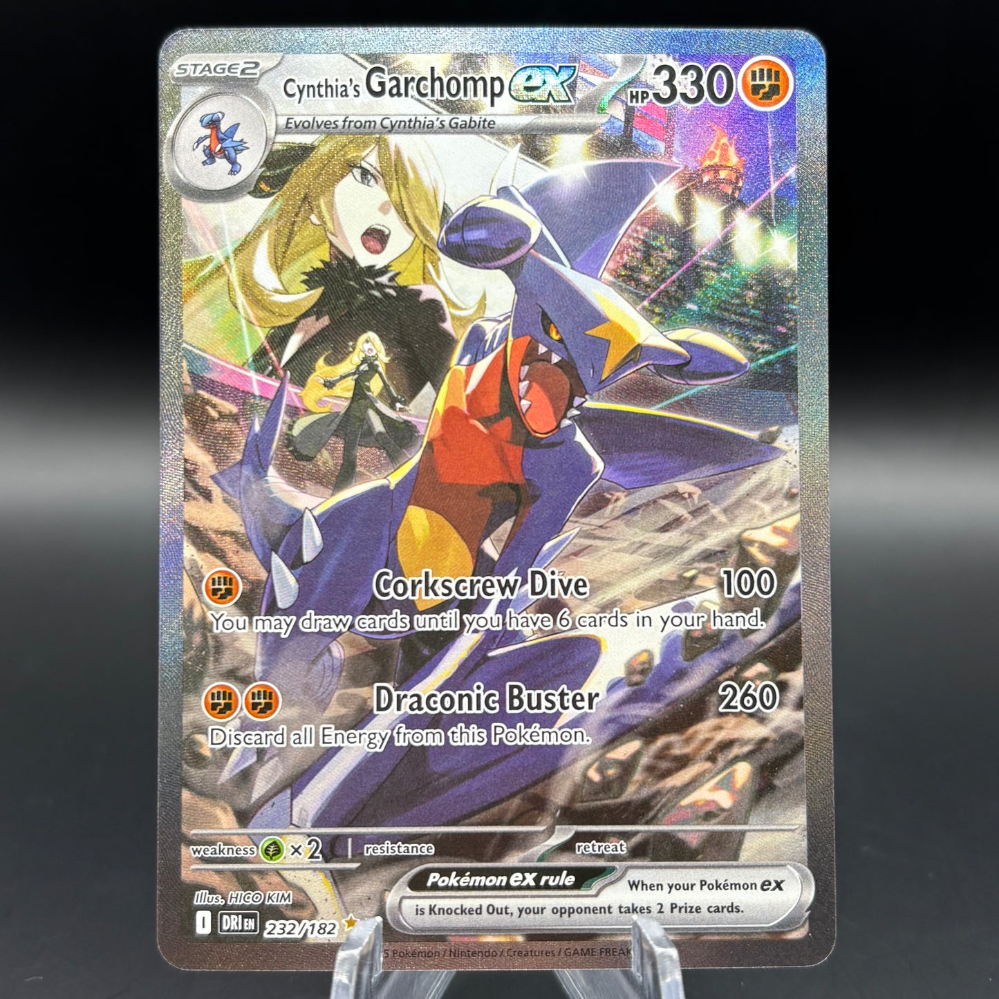 Cynthia's Garchomp ex - 232/182 Single Card