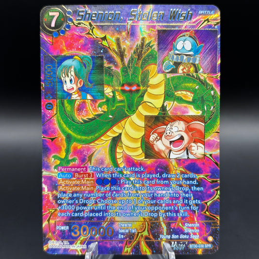 Shenron, Stolen Wish (SPR) - Three Glorious Fighters (BT30) Single Card