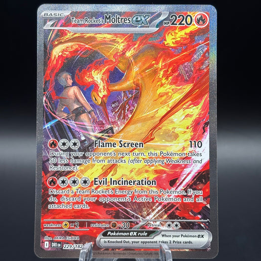 Team Rocket's Moltres ex - 229/182 - SV10: Destined Rivals Single Card
