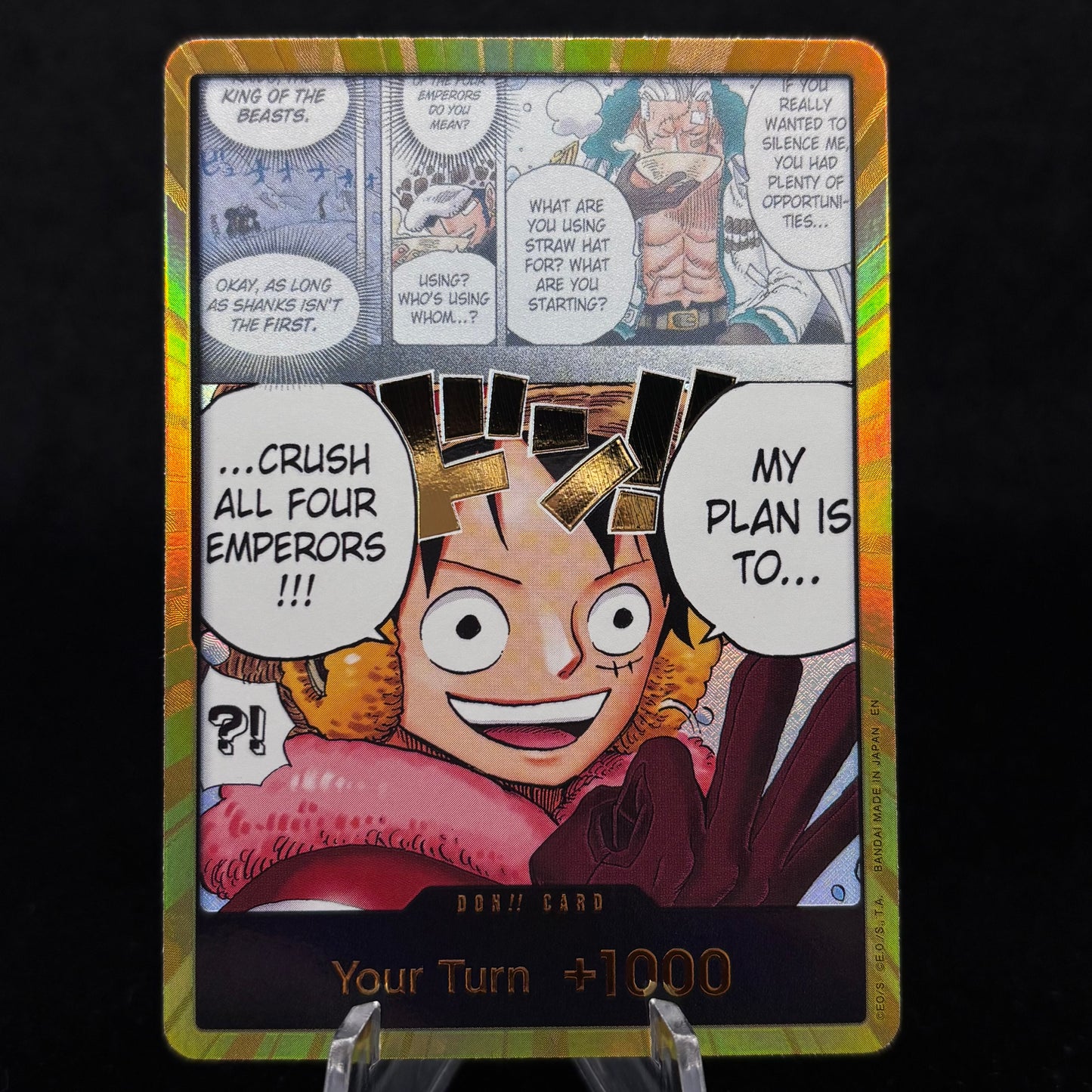 DON!! Card OP17 (Alternate Art) (The Four Emperors) (Gold) - The World's Strongest Warriors Single Card