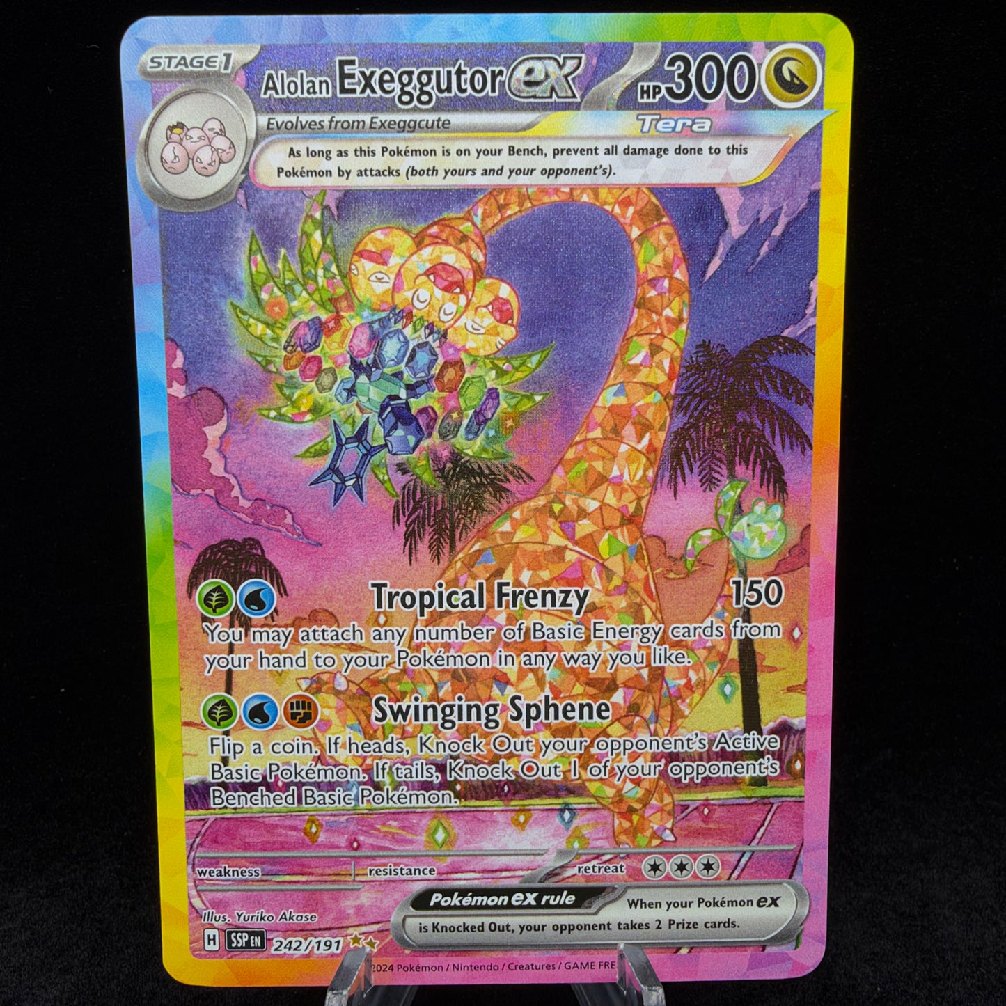 Alolan Exeggutor ex - 242/191 - SV08: Surging Sparks Single Card