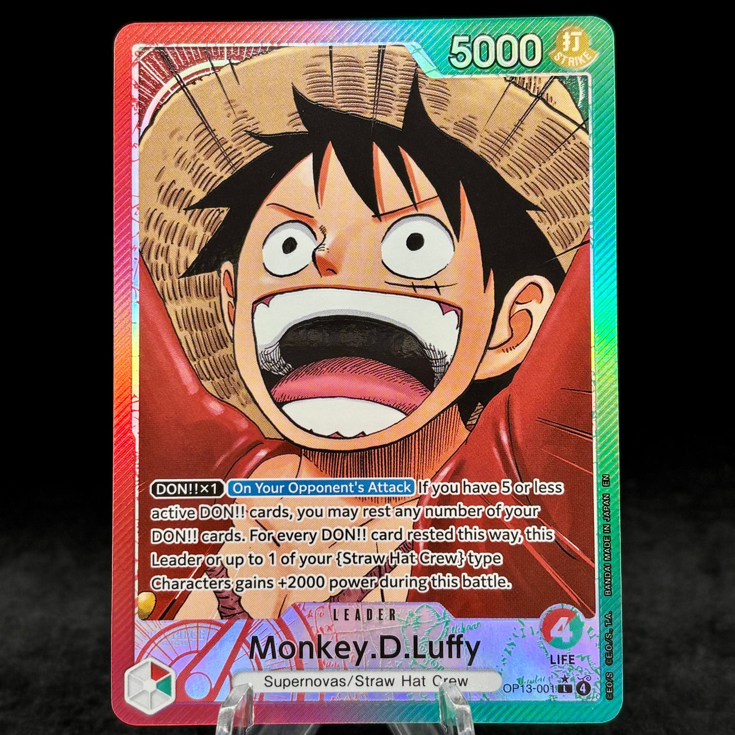 Monkey.D.Luffy (001) (Alternate Art) Single Card