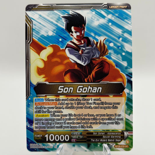 Son Gohan // Great Saiyaman, Love of Justice (SLR) - Prismatic Clash (BT28), Single Card