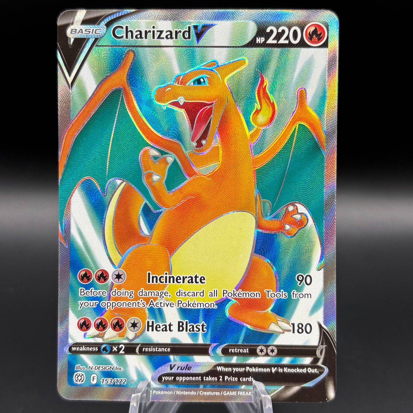 Charizard V (Full Art) - SWSH09: Brilliant Stars Single Card