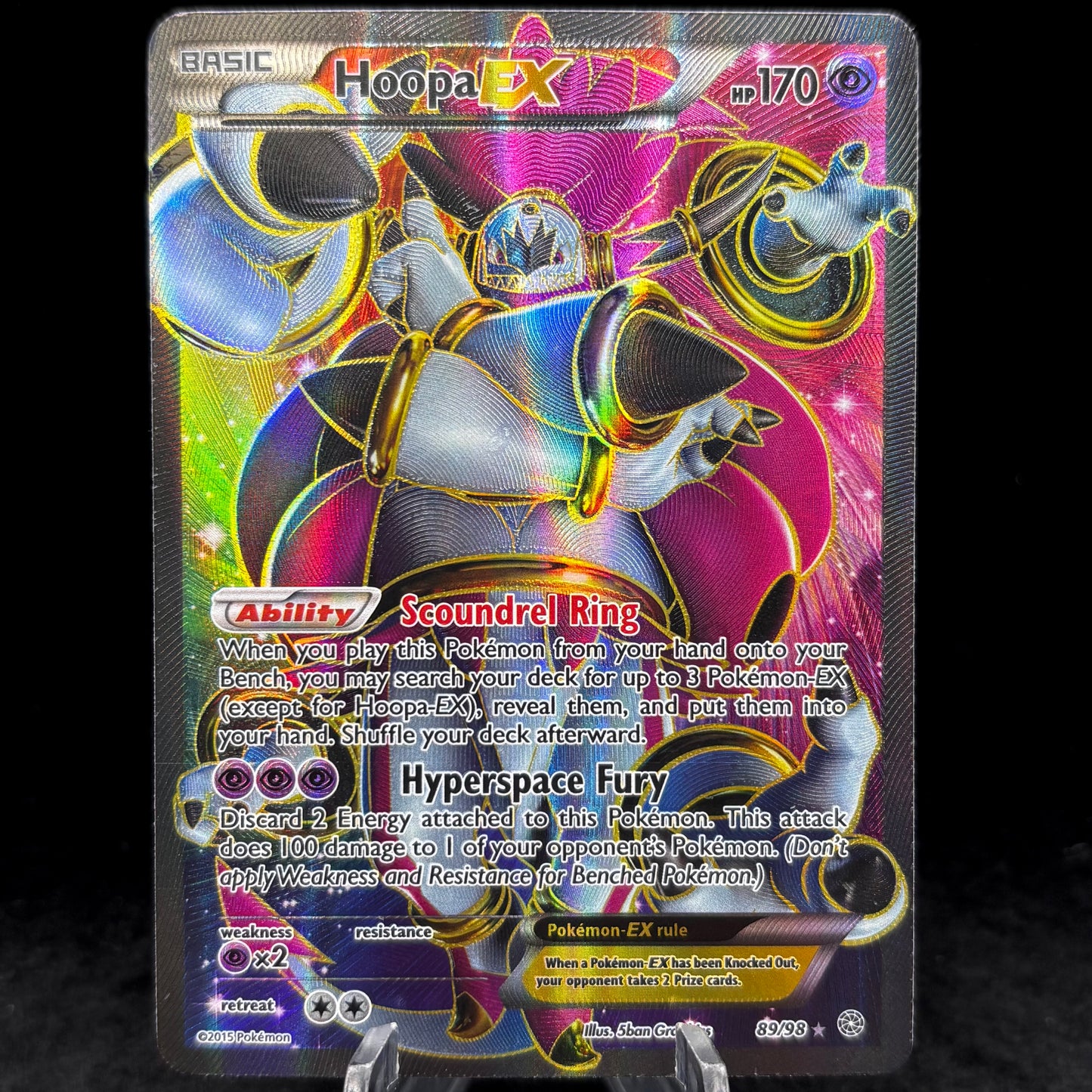 Hoopa EX (89 Full Art) - XY - *Lightly Played* Ancient Origins Single Card