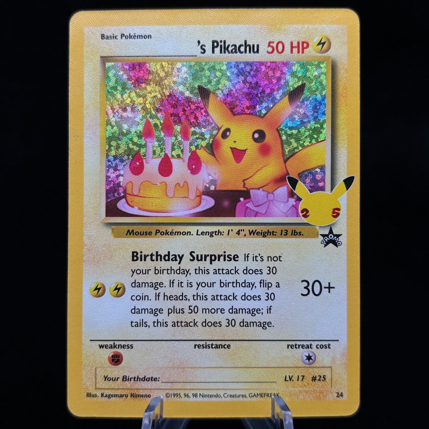 ______'s Pikachu - Celebrations: Classic Collection *Light Play* Single Card