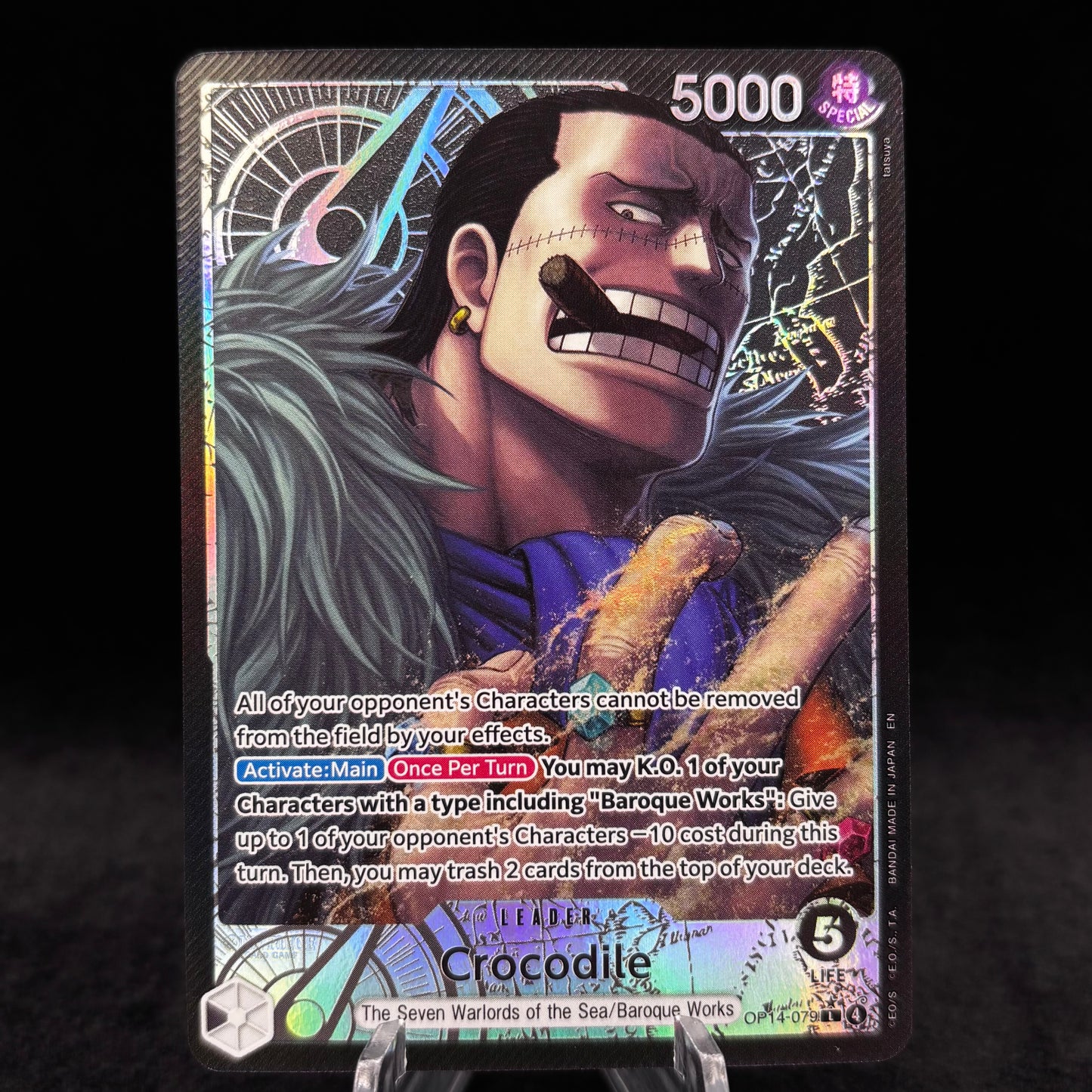 Crocodile - OP14-079 (Alternate Art) - The Azure Sea's Seven Single Card