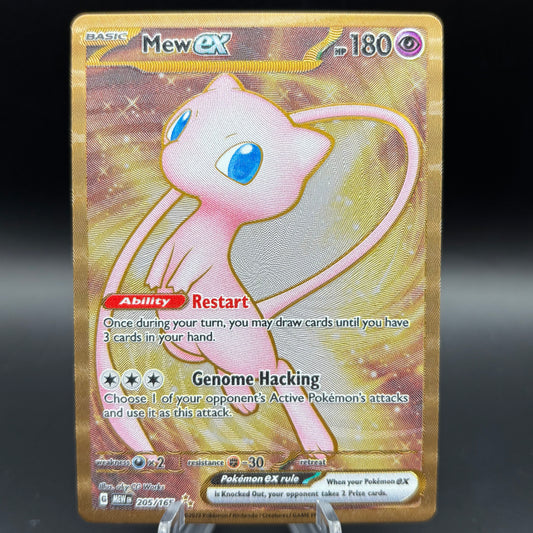 Mew ex - 205/165 *Metal Card*- SV: Scarlet & Violet 151 Single Card