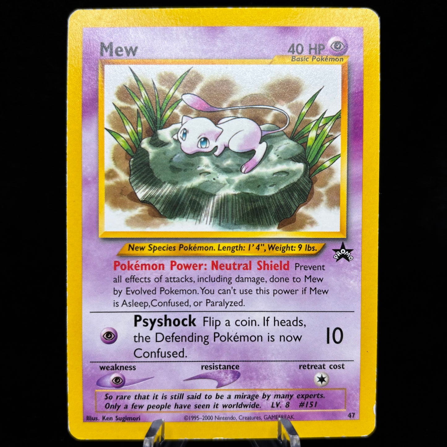 Mew (47) - WoTC *Moderately Played* Single Card