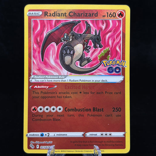 Radiant Charizard - Pokemon GO Single Card