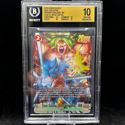 BGS pristine 10 - 2026 Fusion World Dual Evolution #FB09011 Son Goku: BR Vegeta