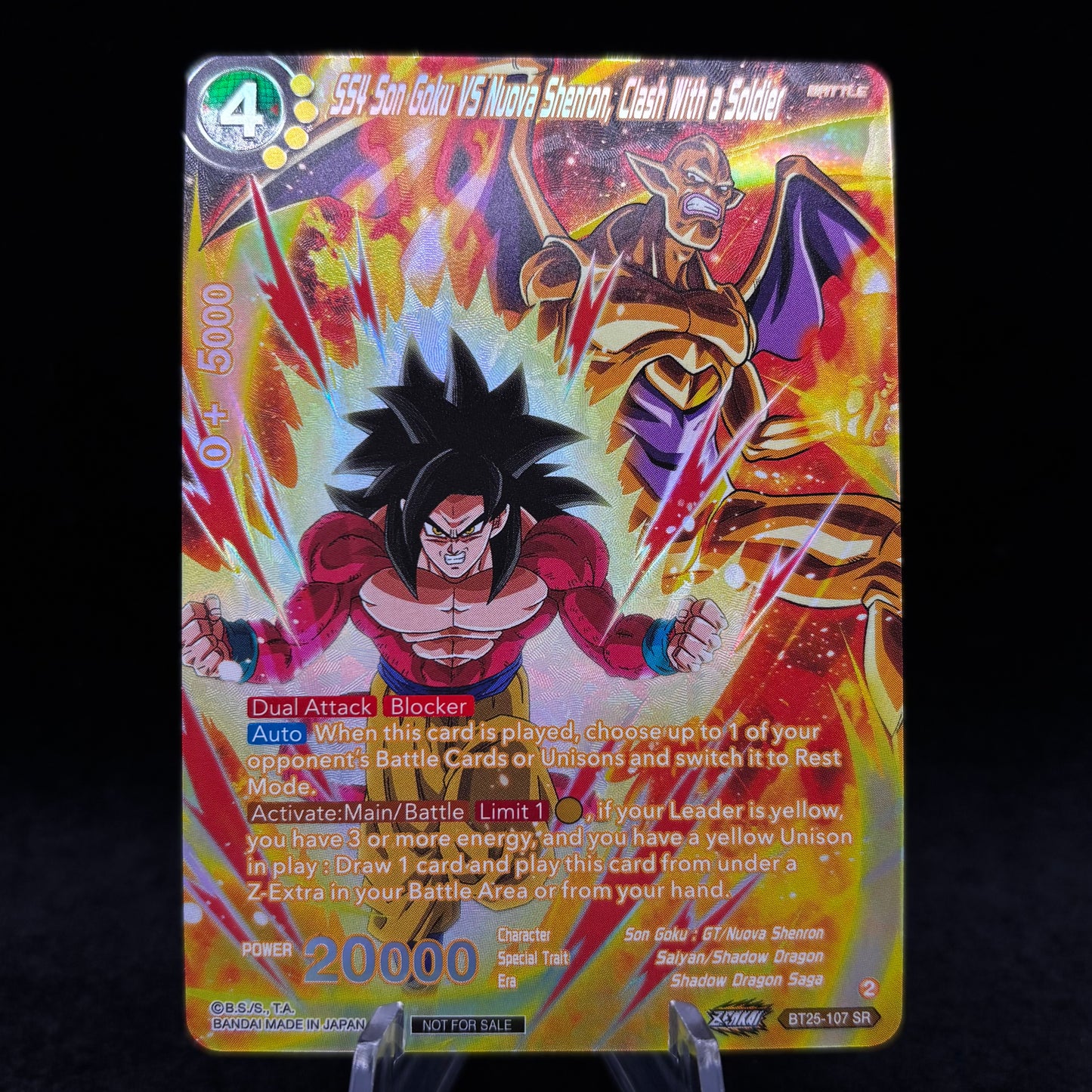 SS4 Son Goku Vs Nuova Shenron, Clash With a Soldier (Premium Alt-Art Set 2025 Vol.2) Single Card