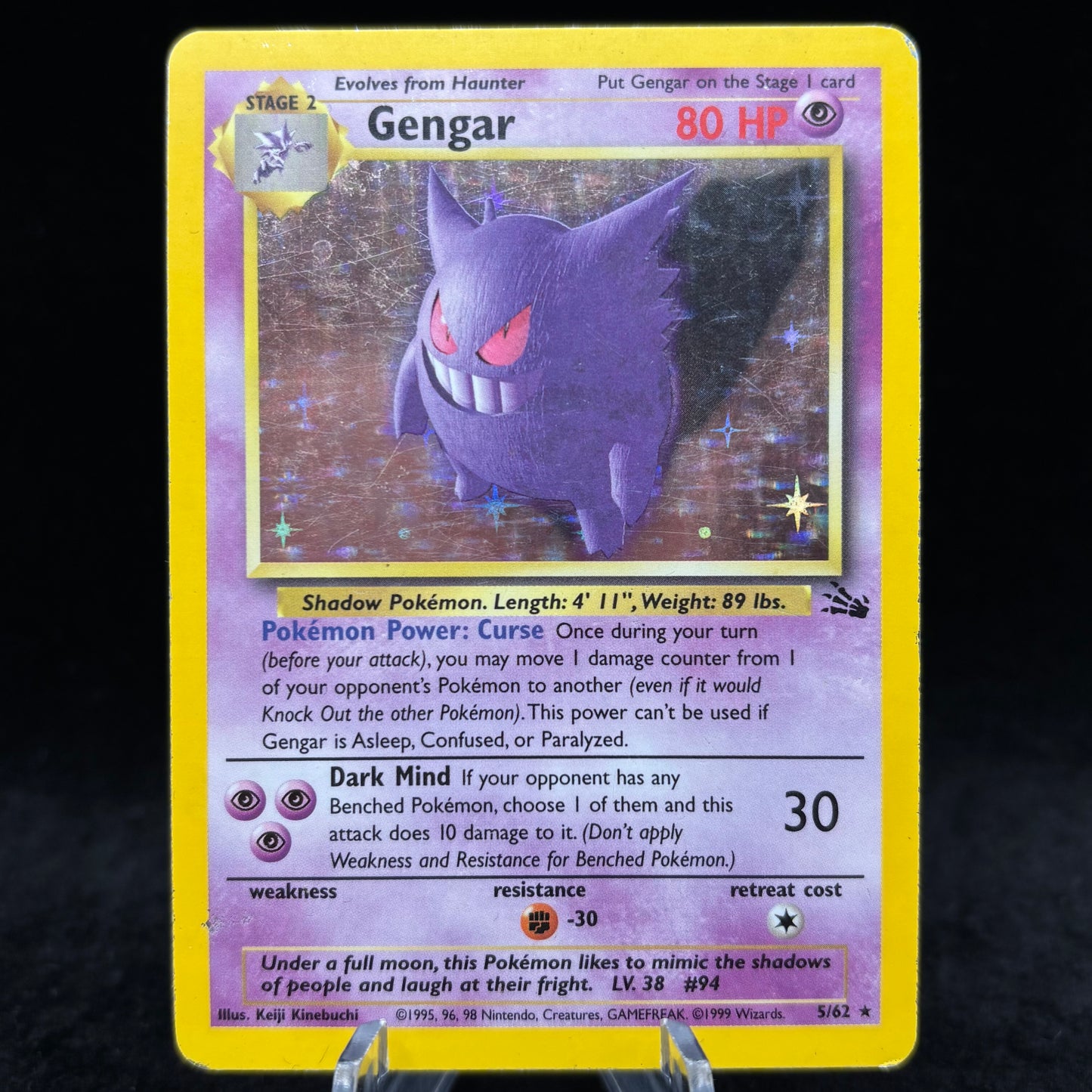 Gengar (5) - Fossil *Damaged* Single Card