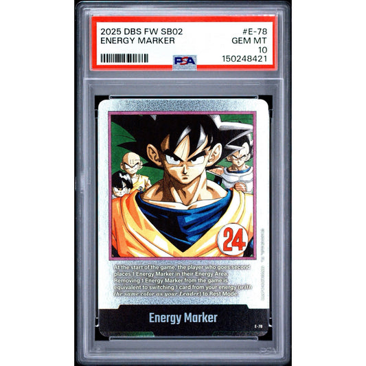 PSA 10 2025 FUSION WORLD MANGA BOOSTER 02 ENERGY MARKER E-78