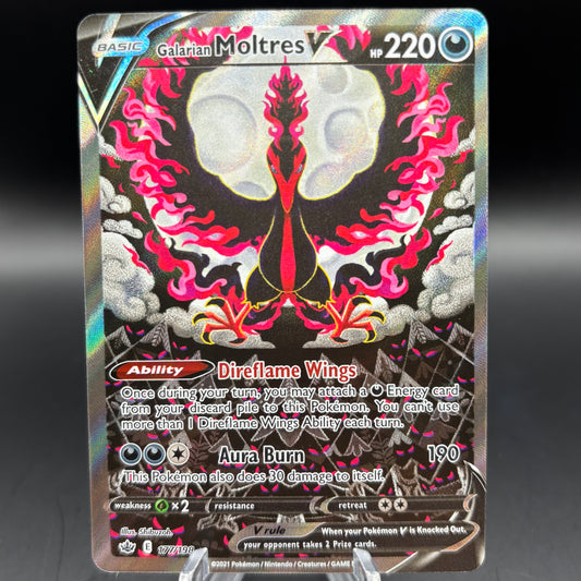 Galarian Moltres V (Alternate Full Art) - SWSH06: Chilling Reign Single Card
