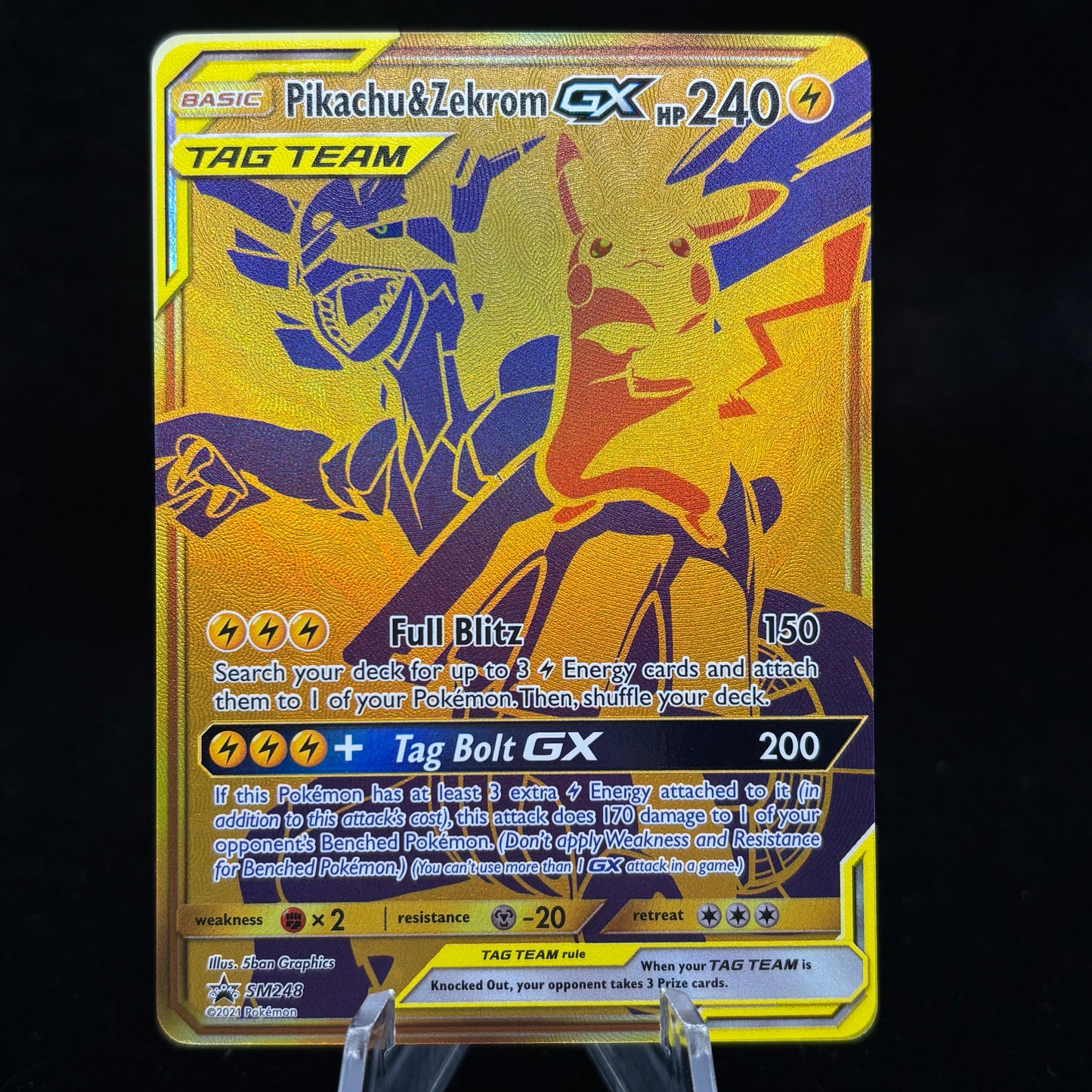 Pikachu & Zekrom GX - SM248 Single Card