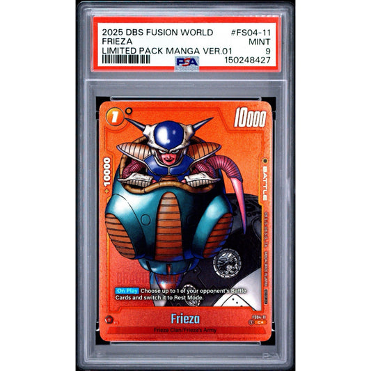 PSA 9 2025 FUSION WORLD LIMITED PACK MANGA VERSION 01 FRIEZA FS04-11