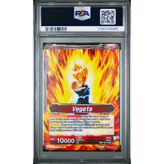 PSA 10 Vegeta // SSB Vegeta, Saiyan Pride (SLR) - History of Z (BT27)