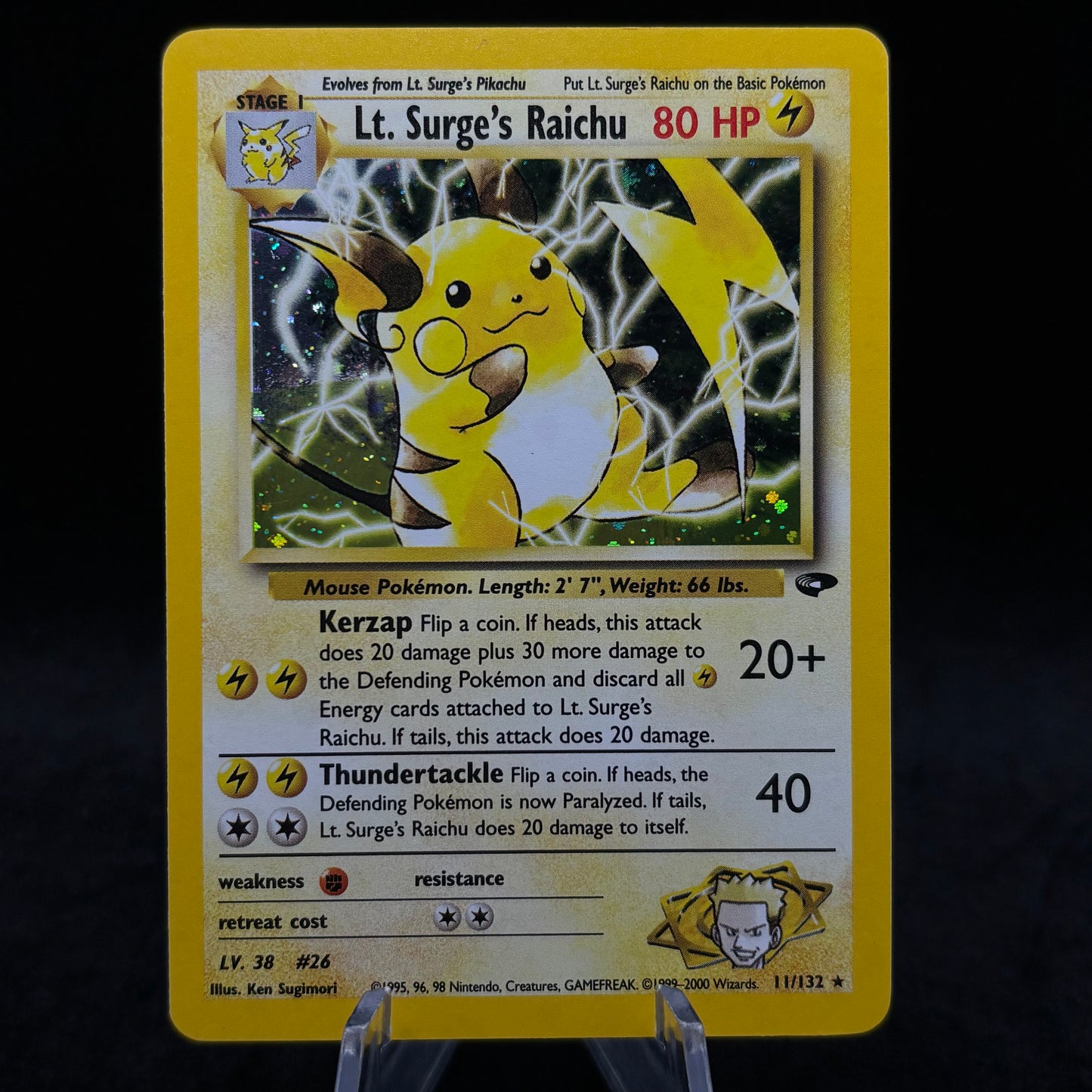 Lt. Surge's Raichu - Gym Challenge Single Card
