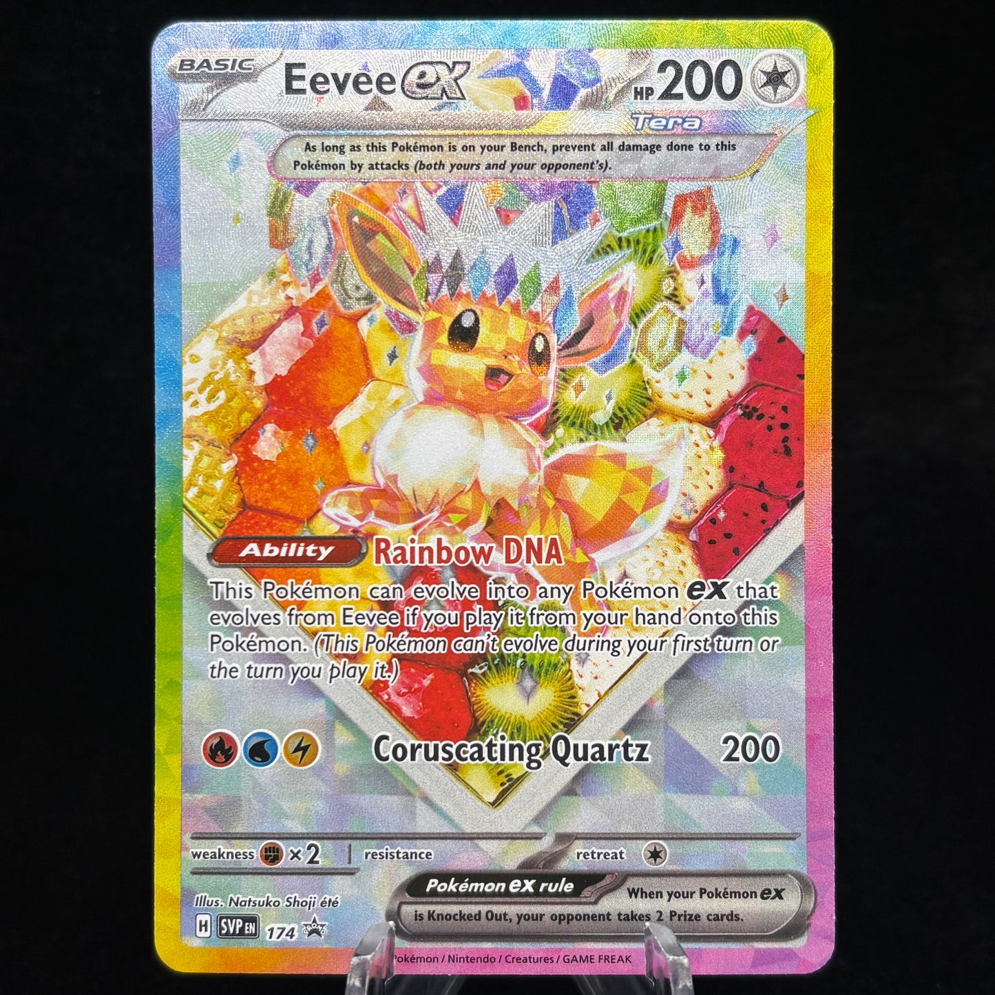 Eevee ex - 174 Single Card
