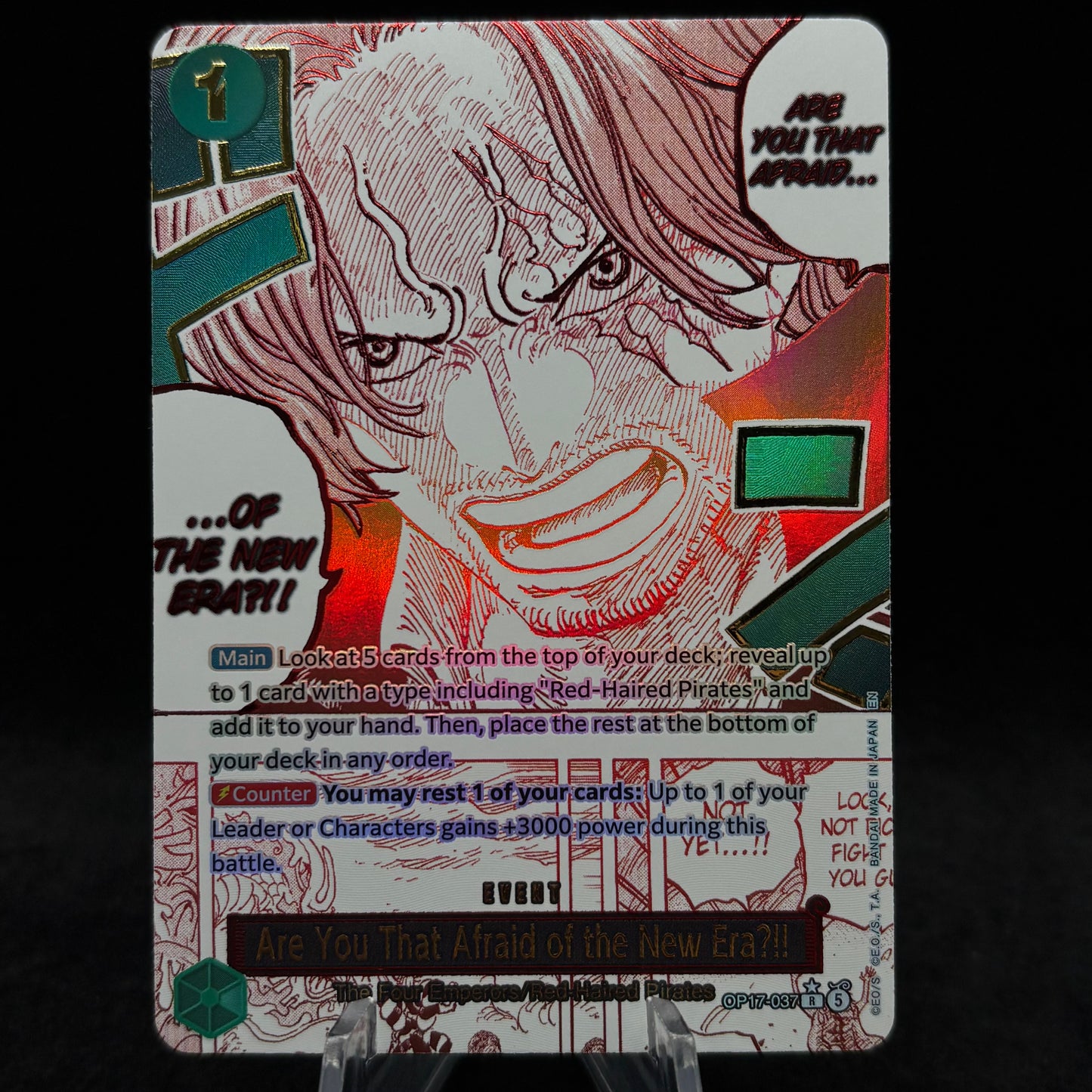 Are You That Afraid of the New Era?! (Alternate Art) - The World's Strongest Warriors (OP17) Single Card