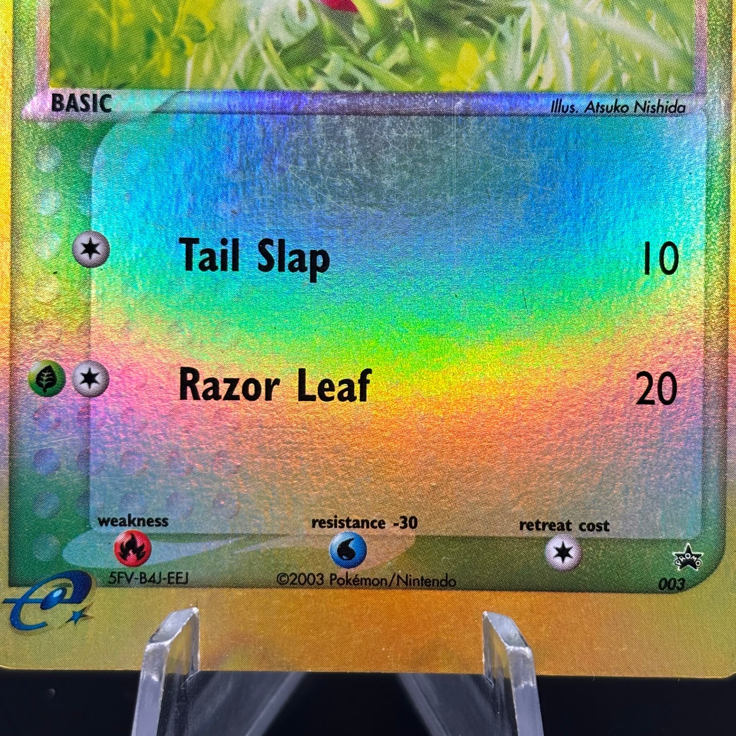 Treecko - 003 (e-League) - Nintendo PR Reverse Holo Single Card *Light Play*