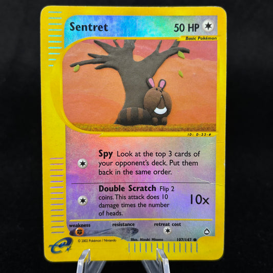 Sentret - Aquapolis Rev. Holo *Damaged* Single Card