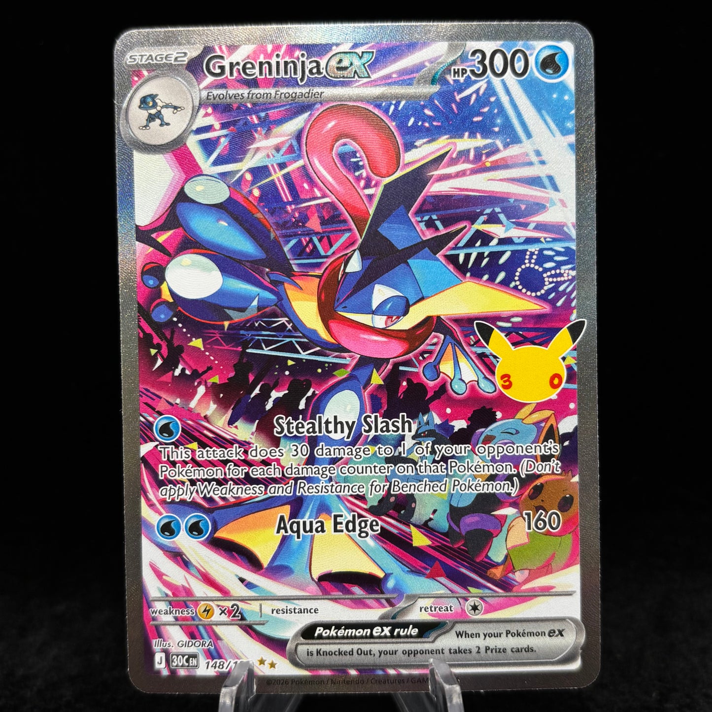 Greninja ex - 148/128 - ME: 30th Celebration Single Card