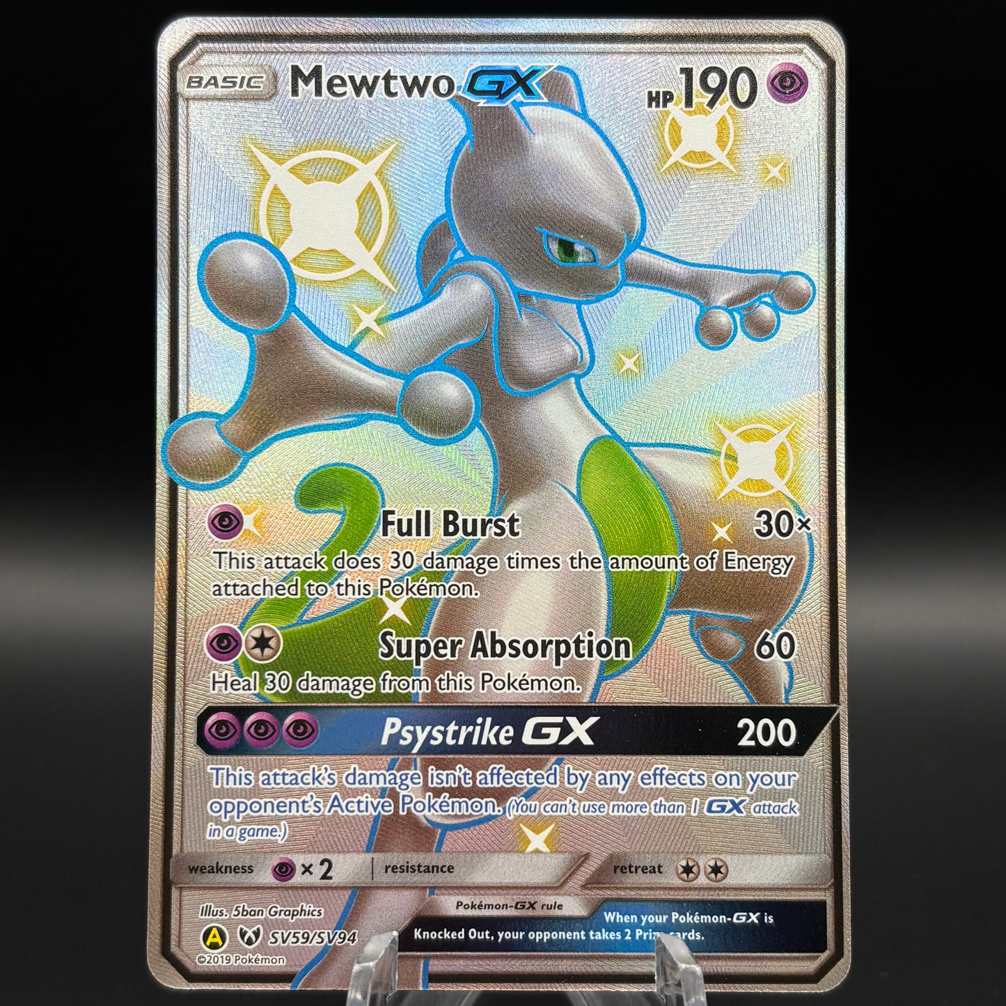 Mewtwo GX - SV59/SV94 Single Card *Moderate Play*