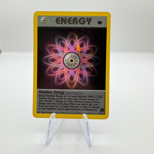 Rainbow Energy (17) - Team Rocket (TR) 1st Edition Near Mint